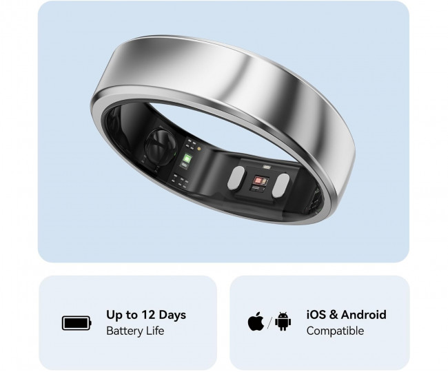 Умное кольцо RingConn Gen 2 Future Silver (Size 13)